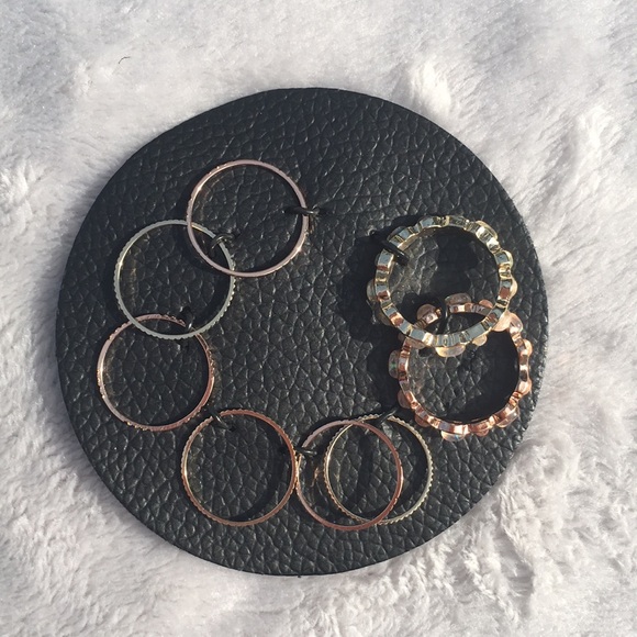 Free People Yellow Gold and Rose Gold Midi Rings - Picture 4 of 8